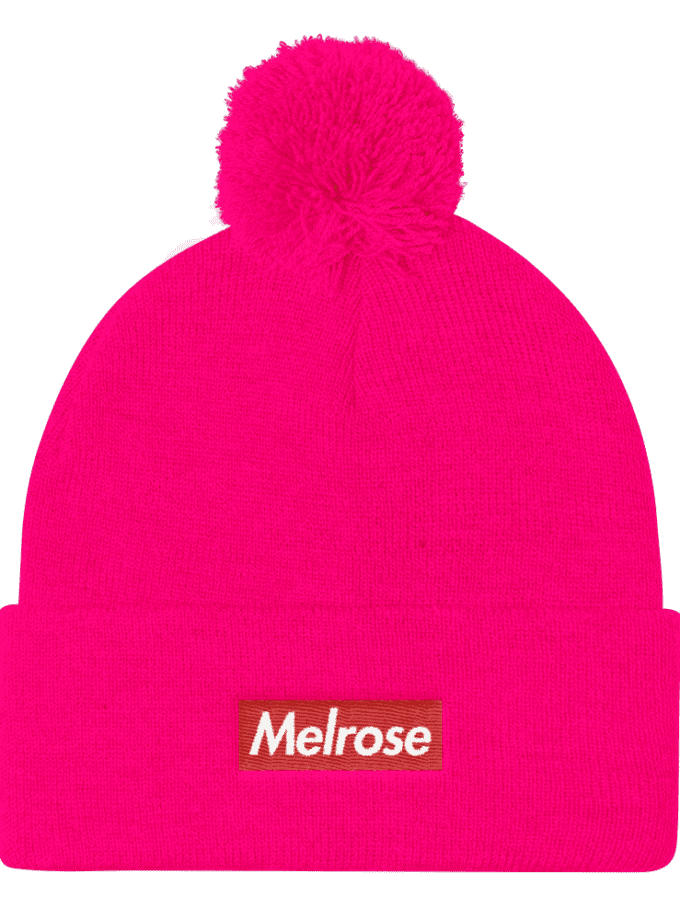 Pom Pom Knit Cap